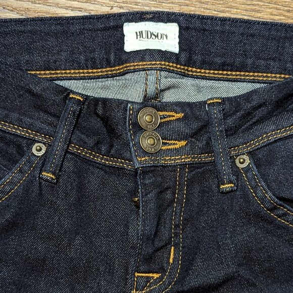 Hudson beth baby boot cut jeans low rise size 26 flap pockets - Picture 2 of 8